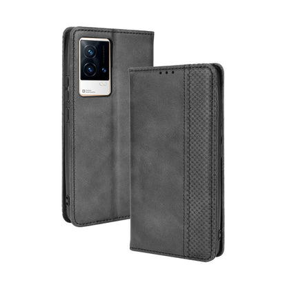 Magnetic Buckle Retro Crazy Horse Texture Horizontal Flip Phone Leather Case with Holder & Card Slots & Photo Frame, Series 2