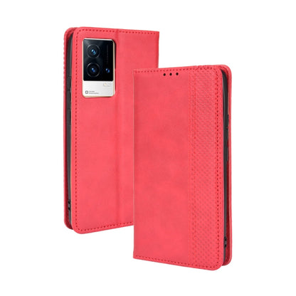 Magnetic Buckle Retro Crazy Horse Texture Horizontal Flip Phone Leather Case with Holder & Card Slots & Photo Frame, Series 2