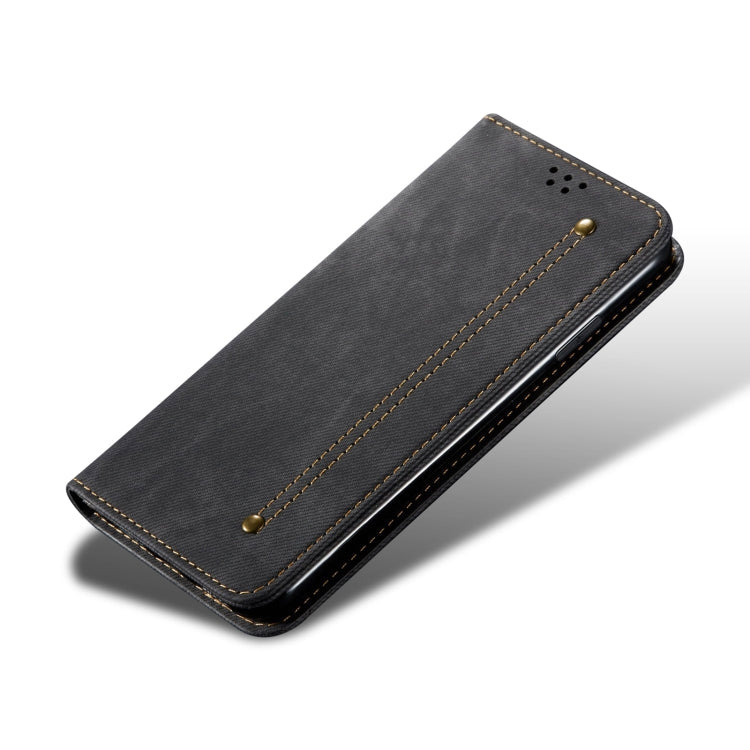 Denim Texture Casual Style Leather Phone Case with Holder & Card Slots & Wallet