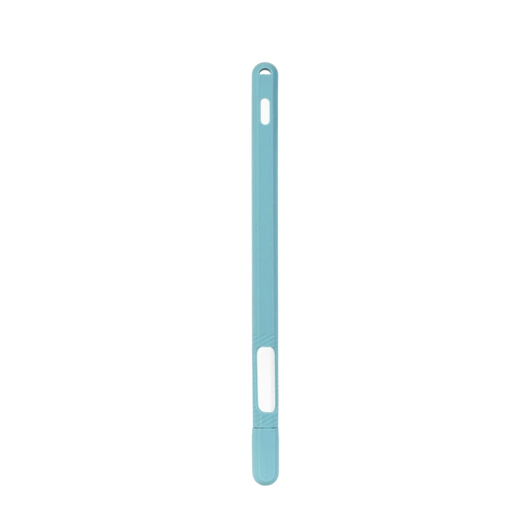 Two-hole Solid Color Silicone Stylus Protective Case For Apple Pencil 2