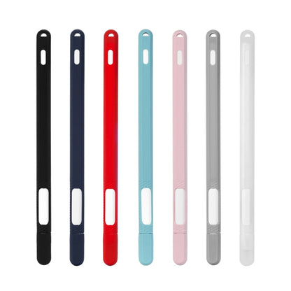 Two-hole Solid Color Silicone Stylus Protective Case For Apple Pencil 2