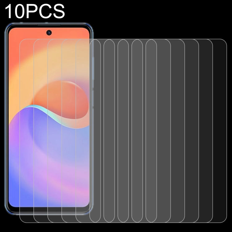 10 PCS 0.26mm 9H 2.5D Tempered Glass Film, For ZTE nubia Z30 Pro (10 PCS), For NZONE S7 Pro+ 5G (10 PCS), For BLU G91 Pro (10 PCS), For ZTE Axon 30 5G (10 PCS), For ZTE Axon 30 Pro 5G (10 PCS), For Tecno Camon 17P (10 PCS), For ZTE Blade 11 Prime (10 P...