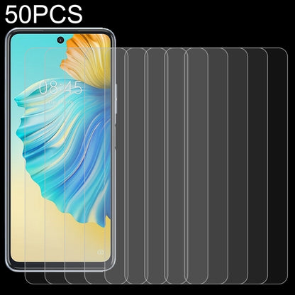 50 PCS 0.26mm 9H 2.5D Tempered Glass Film, For BLU G91 Pro (50 PCS), For ZTE nubia Z30 Pro (50 PCS), For NZONE S7 Pro+ 5G (50 PCS), For ZTE Axon 30 5G (50 PCS), For ZTE Axon 30 Pro 5G (50 PCS), For ZTE Blade 11 Prime (50 PCS), For Tecno Camon 17P (50 P...