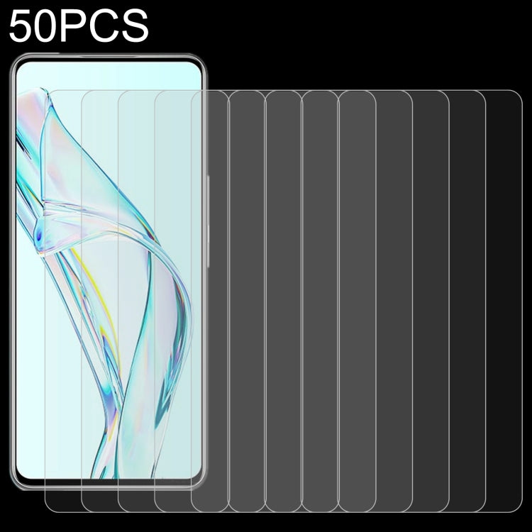 50 PCS 0.26mm 9H 2.5D Tempered Glass Film