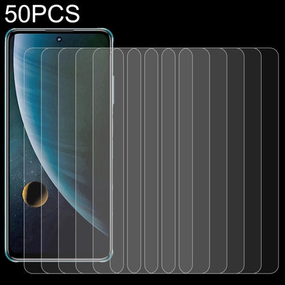 50 PCS 0.26mm 9H 2.5D Tempered Glass Film, For BLU G91 Pro (50 PCS), For ZTE nubia Z30 Pro (50 PCS), For NZONE S7 Pro+ 5G (50 PCS), For ZTE Axon 30 5G (50 PCS), For ZTE Axon 30 Pro 5G (50 PCS), For ZTE Blade 11 Prime (50 PCS), For Tecno Camon 17P (50 P...