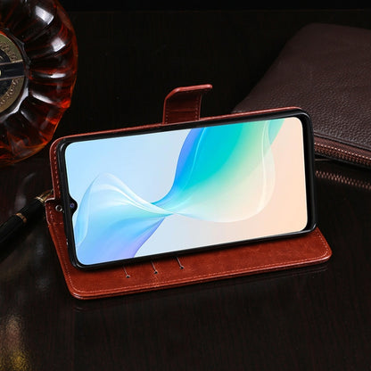 idewei Crazy Horse Texture Leather Phone Case with Holder & Card Slots & Wallet, For vivo Y33s, For Xiaomi Mi 11T