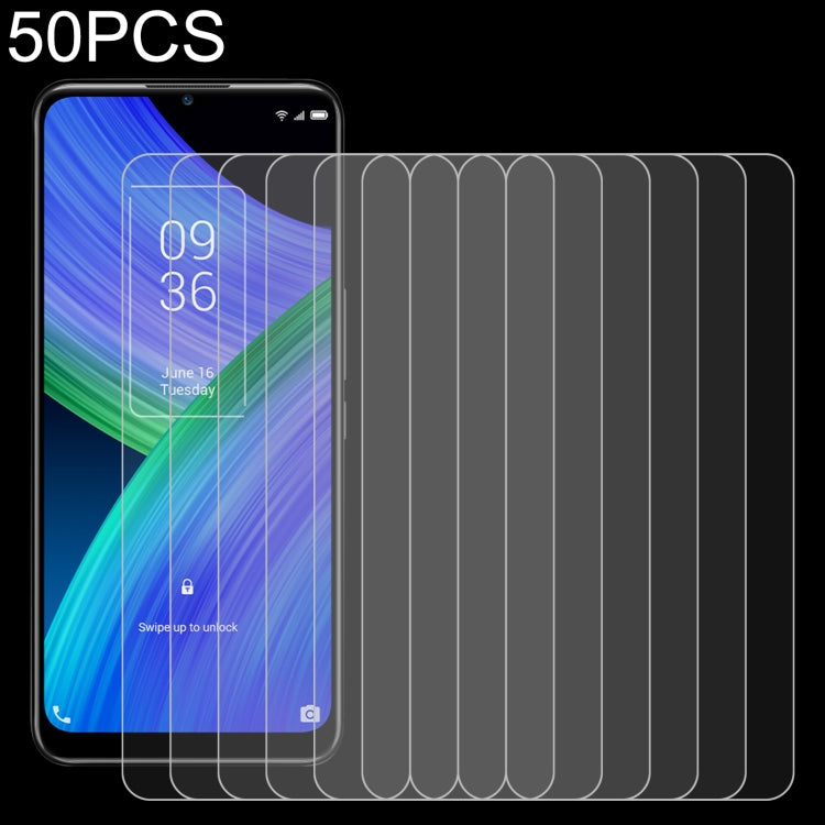 50 PCS 0.26mm 9H 2.5D Tempered Glass Film