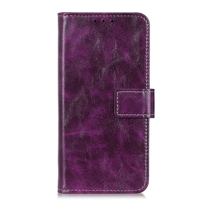 Retro Crazy Horse Texture Horizontal Flip Leather Phone Case with Holder & Card Slots & Photo Frame & Wallet