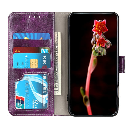 Retro Crazy Horse Texture Horizontal Flip Leather Phone Case with Holder & Card Slots & Photo Frame & Wallet