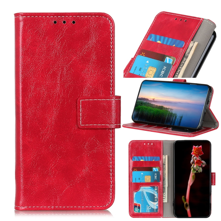 Retro Crazy Horse Texture Horizontal Flip Leather Phone Case with Holder & Card Slots & Photo Frame & Wallet