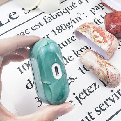 For AirPods Pro Marble Water Sticker Wireless Earphone Protective Case