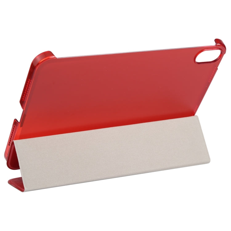 Silk Texture Three-fold Horizontal Flip Leather Tablet Case with Holder