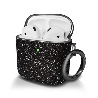 Electroplating Glitter Powder Wireless Earphone Protective Case, For AirPods 1 / 2