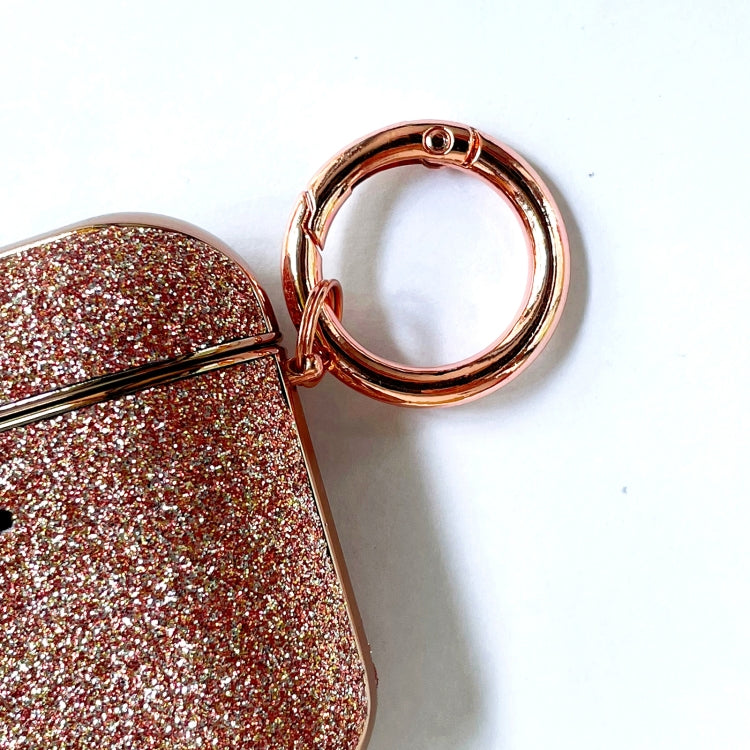 Electroplating Glitter Powder Wireless Earphone Protective Case, For AirPods 1 / 2
