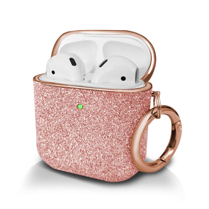 Electroplating Glitter Powder Wireless Earphone Protective Case, For AirPods 1 / 2