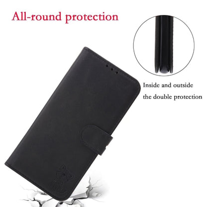 Embossed Happy Cat Pattern Horizontal Flip Leather Phone Case, For Samsung Galaxy S22 5G, For Samsung Galaxy S22+ 5G