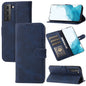 Embossed Happy Cat Pattern Horizontal Flip Leather Phone Case, For Samsung Galaxy S22 5G, For Samsung Galaxy S22+ 5G