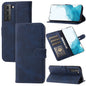 Embossed Happy Cat Pattern Horizontal Flip Leather Phone Case, For Samsung Galaxy S22 5G, For Samsung Galaxy S22+ 5G