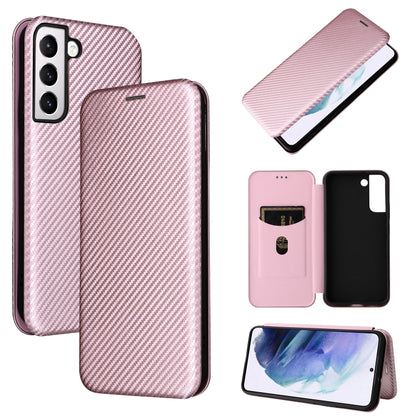 Carbon Fiber Texture Magnetic Horizontal Flip Leather Phone Case