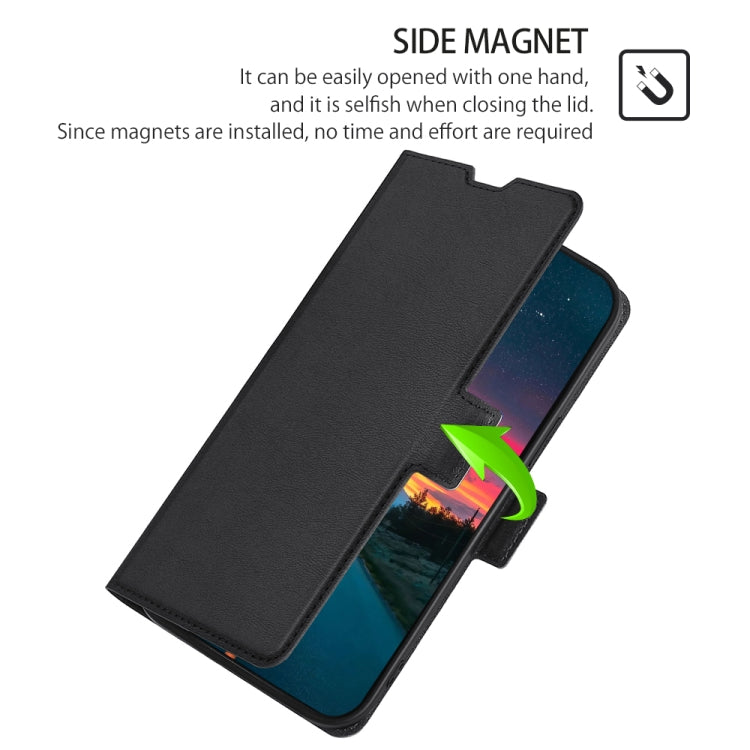 Ultra-thin Voltage Side Buckle Horizontal Flip Leather Phone Case with Holder & Card Slot