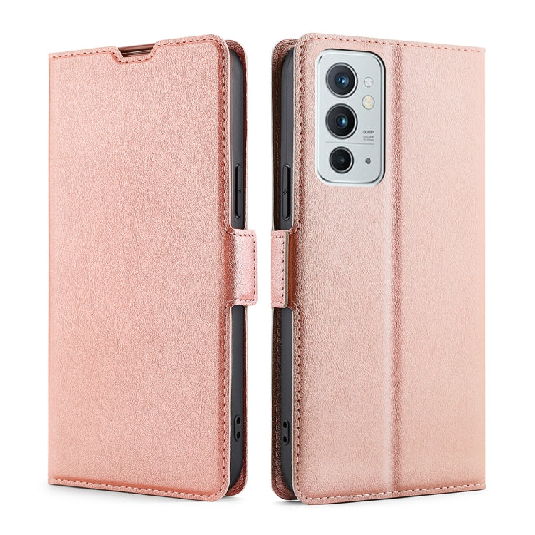 Ultra-thin Voltage Side Buckle Horizontal Flip Leather Phone Case with Holder & Card Slot