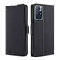 Ultra-thin Voltage Side Buckle Horizontal Flip Leather Phone Case with Holder & Card Slot