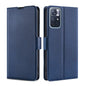 Ultra-thin Voltage Side Buckle Horizontal Flip Leather Phone Case with Holder & Card Slot