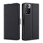 Ultra-thin Voltage Side Buckle Horizontal Flip Leather Phone Case with Holder & Card Slot