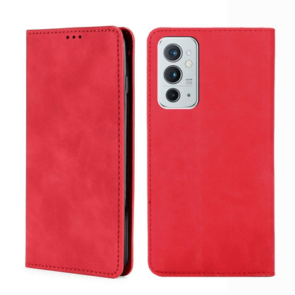 Skin Feel Magnetic Horizontal Flip Leather Phone Case with Holder & Card Slots