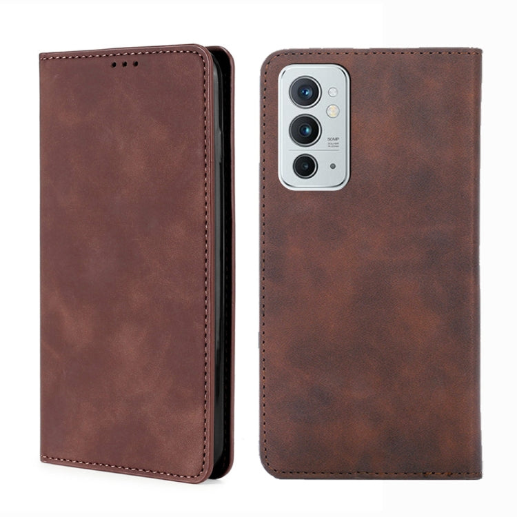 Skin Feel Magnetic Horizontal Flip Leather Phone Case with Holder & Card Slots