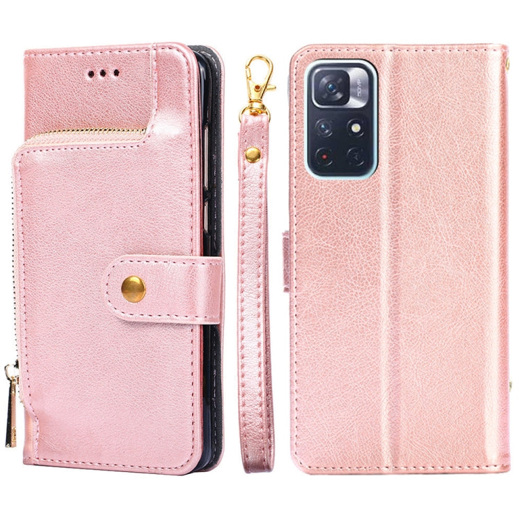 Zipper Bag Horizontal Flip Leather Phone Case with Holder & Card Slots & Lanyard, For OnePlus 9RT 5G, For Xiaomi Redmi Note 11, For Xiaomi Redmi Note 11 Pro