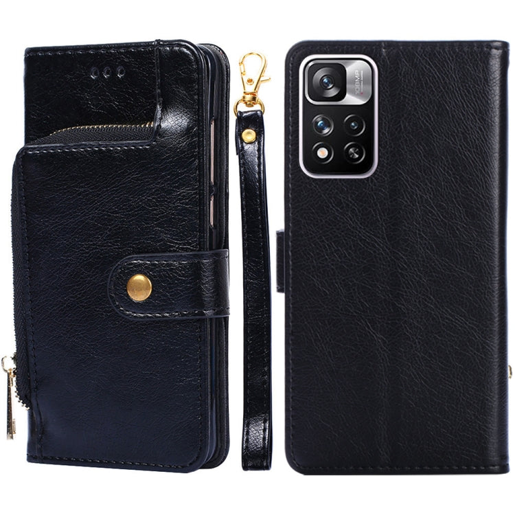 Zipper Bag Horizontal Flip Leather Phone Case with Holder & Card Slots & Lanyard, For OnePlus 9RT 5G, For Xiaomi Redmi Note 11, For Xiaomi Redmi Note 11 Pro
