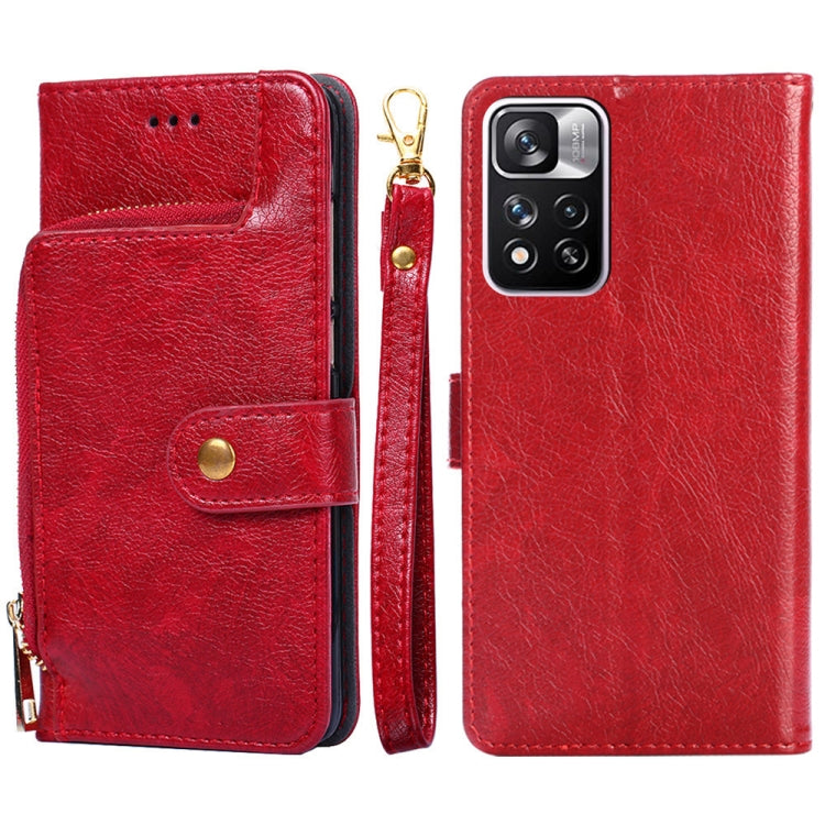 Zipper Bag Horizontal Flip Leather Phone Case with Holder & Card Slots & Lanyard