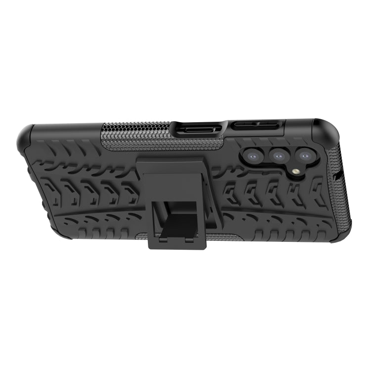 Tire Texture Shockproof TPU+PC Phone Case with Holder, For Samsung Galaxy A13 5G, For Samsung Galaxy S22 5G, For Samsung Galaxy S22+ 5G