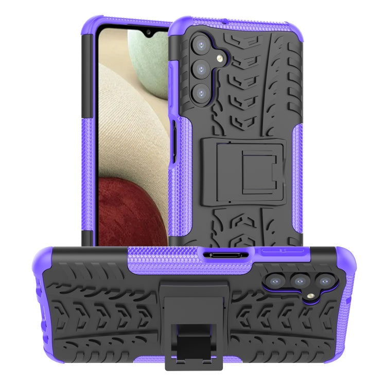 Tire Texture Shockproof TPU+PC Phone Case with Holder, For Samsung Galaxy A13 5G, For Samsung Galaxy S22 5G, For Samsung Galaxy S22+ 5G