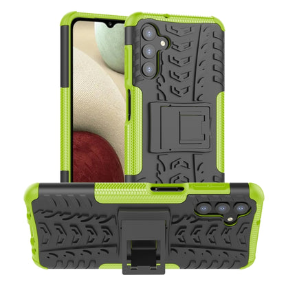 Tire Texture Shockproof TPU+PC Phone Case with Holder