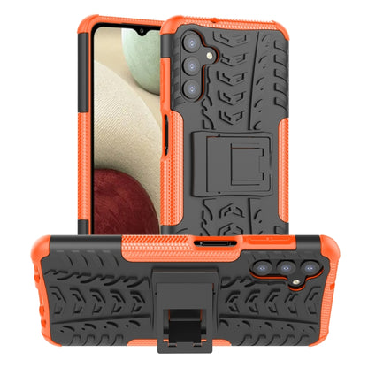 Tire Texture Shockproof TPU+PC Phone Case with Holder