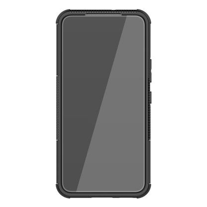 Tire Texture Shockproof TPU+PC Phone Case with Holder