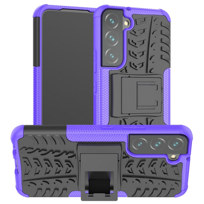 Tire Texture Shockproof TPU+PC Phone Case with Holder, For Samsung Galaxy A13 5G, For Samsung Galaxy S22 5G, For Samsung Galaxy S22+ 5G