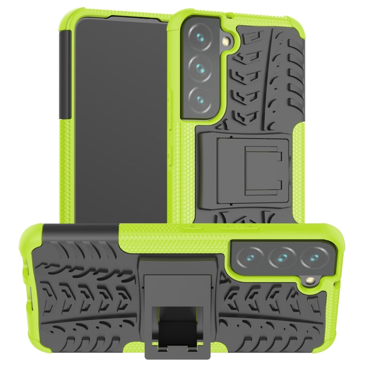 Tire Texture Shockproof TPU+PC Phone Case with Holder