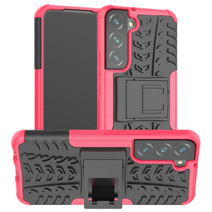 Tire Texture Shockproof TPU+PC Phone Case with Holder