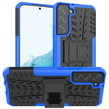 Tire Texture Shockproof TPU+PC Phone Case with Holder, For Samsung Galaxy A13 5G, For Samsung Galaxy S22 5G, For Samsung Galaxy S22+ 5G