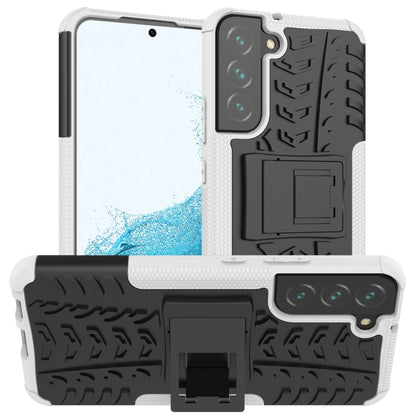 Tire Texture Shockproof TPU+PC Phone Case with Holder