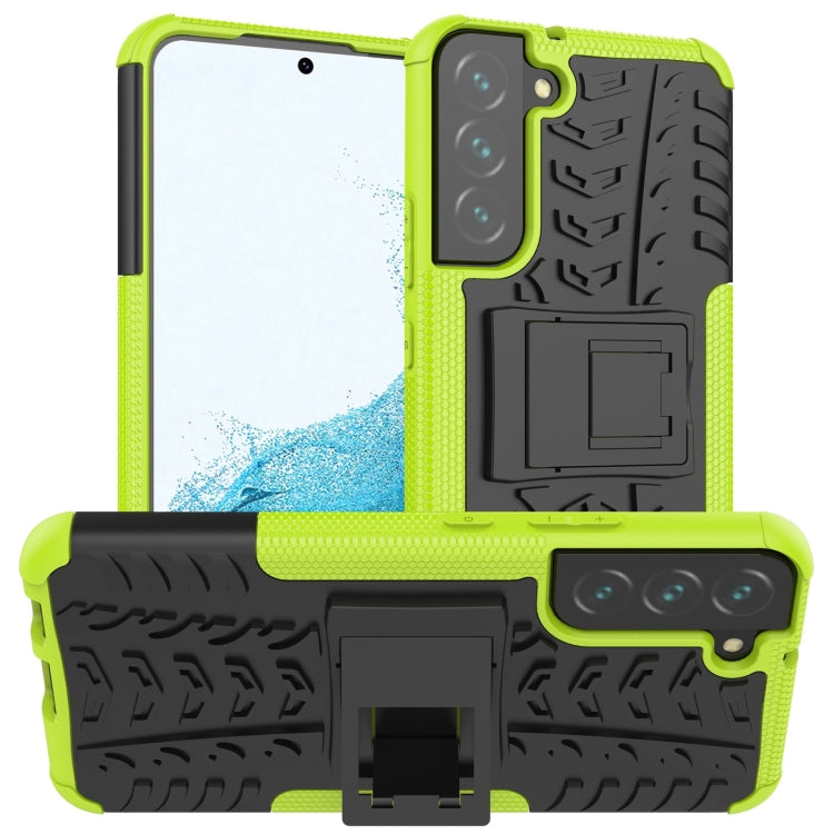 Tire Texture Shockproof TPU+PC Phone Case with Holder