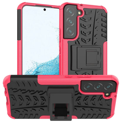 Tire Texture Shockproof TPU+PC Phone Case with Holder