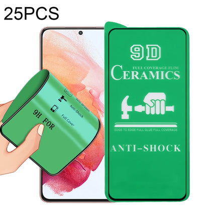 25 PCS 9D Full Screen Glue Ceramic Film