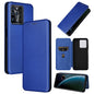 Carbon Fiber Texture Magnetic Horizontal Flip PU Phone Case, For Xiaomi Redmi Note 11 Pro / Note 11 Pro+, For ZTE Blade V30