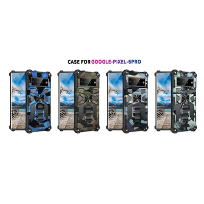 Camouflage Armor Shockproof TPU + PC Magnetic Phone Case with Holder