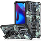 Camouflage Armor Shockproof TPU + PC Magnetic Phone Case with Holder