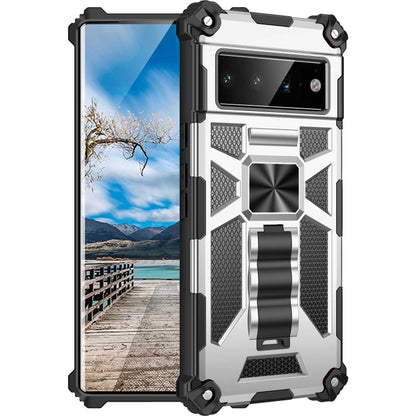 Armor Shockproof TPU + PC Magnetic Phone Case with Holder